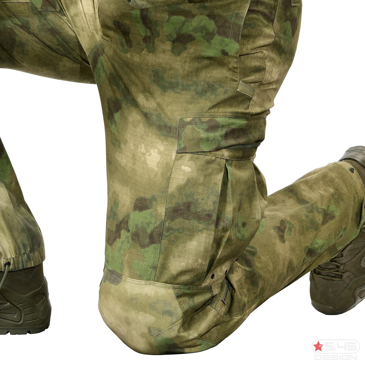 The knees are reinforced with CORDURA material famous for its durability and abrasion resistance